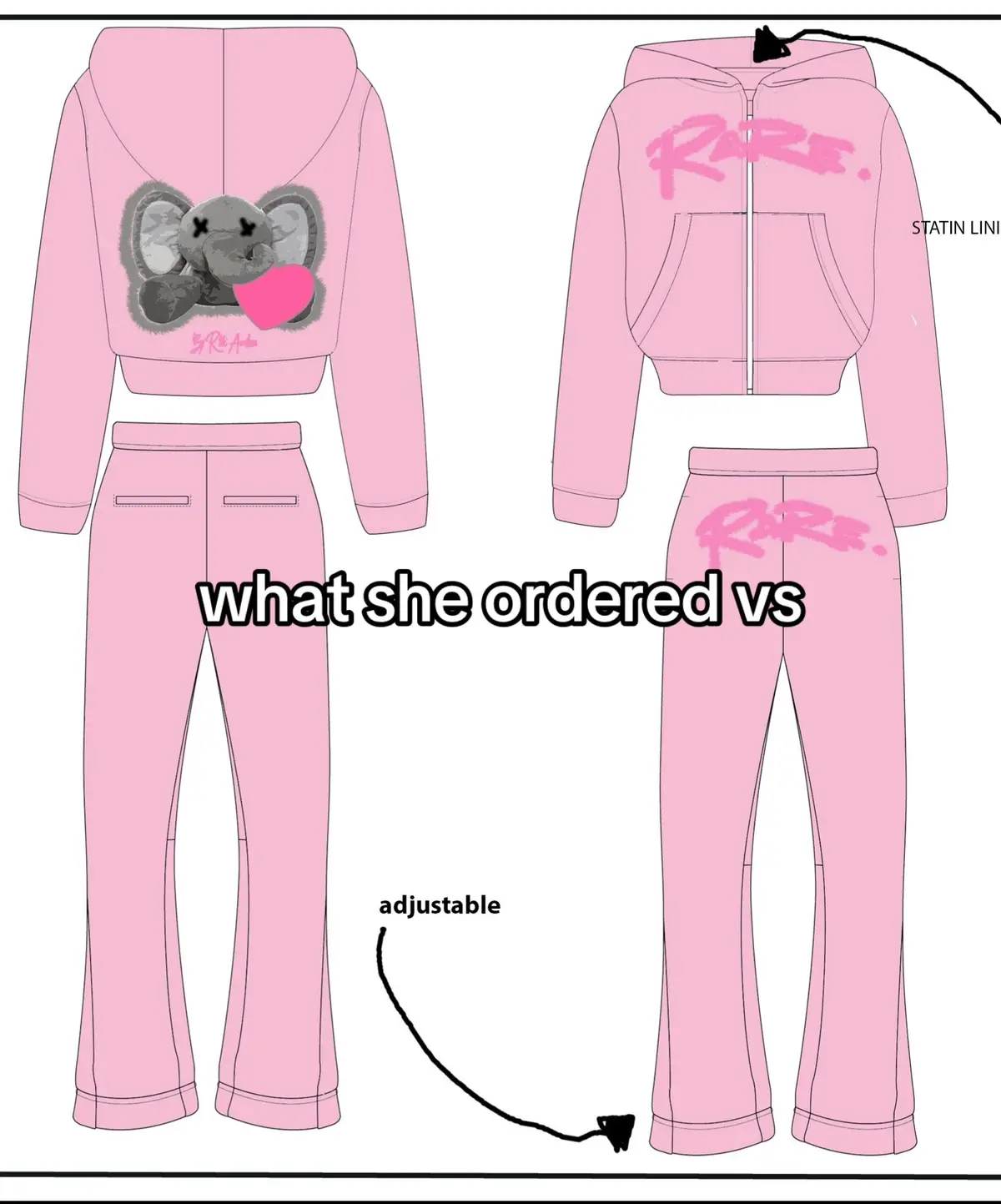 comfy and cute! Rare girls>> #fyp #OOTD #FallFashionInspo #streetwearbrand #sweatsuit 