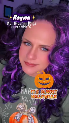 The beautiful blend of purples and black in this wig 😍 Not to mention the fabulous hairline!!! This girl is perfect for spooky season!!  #fyp #martiniwigsofficial #wig #halloween  #spookyseason 