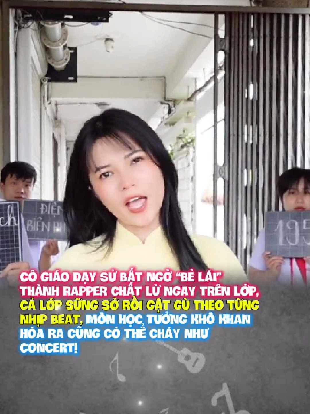 Cô giáo dạy Sử bất ngờ “bẻ lái” thành rapper chất... #viral #xuhuong #tiktokgiaitri #motbainhachay #trending #cover #rap #lichsu