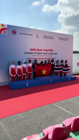 Huy chương Vàng dành cho Phạm Ngọc Anh, Lê Thị Hiền, Hà Thị Vui, Bông Thị Dư đến từ Việt Nam 🇻🇳. 2025 ASIAN ROWING CHAMPIONSHIPS #asianrowing2025 #asianrowing2025 