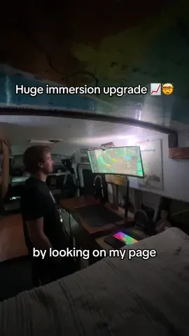 Wait to see the back of the van all lit up, F1 immersion📈🏎️ @Govee  #GoveeTVBacklights #GoveeTVBacklight3Lite #SmartLighting #f1racing #simracing 