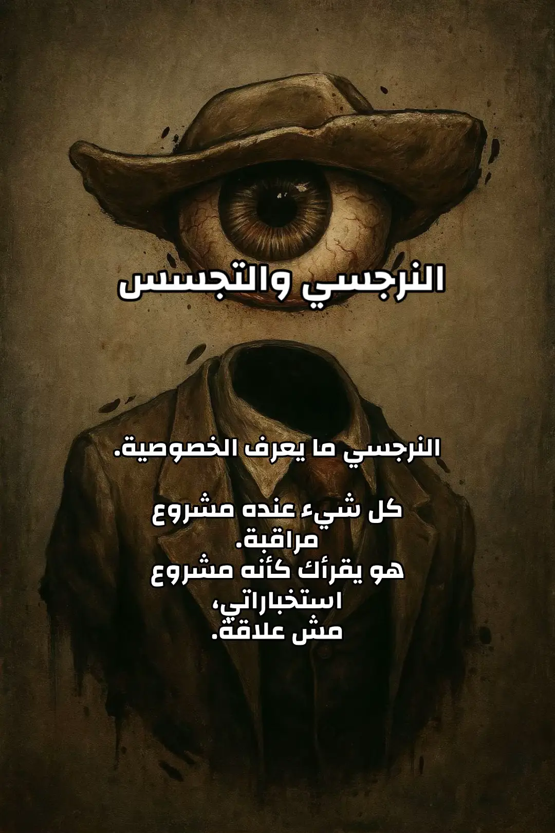🎯 النهاية: اللعبة المقلوبة النرجسي يعيش على معرفة رد فعلك. كلما سكتّ، كلما فقد سلطته. كلما غبت عن التحليل، خسر السيطرة. هو يتجسس لأنه فقد القدرة على التأثير. وكلما ازداد وعيك، صارت كل محاولاته “ضجيج بلا أثر”.  #fyp #النرجسية #اضطرابات_الشخصية_النرجسية  #الوعي_الذاتي  #creatorsearchinsights 