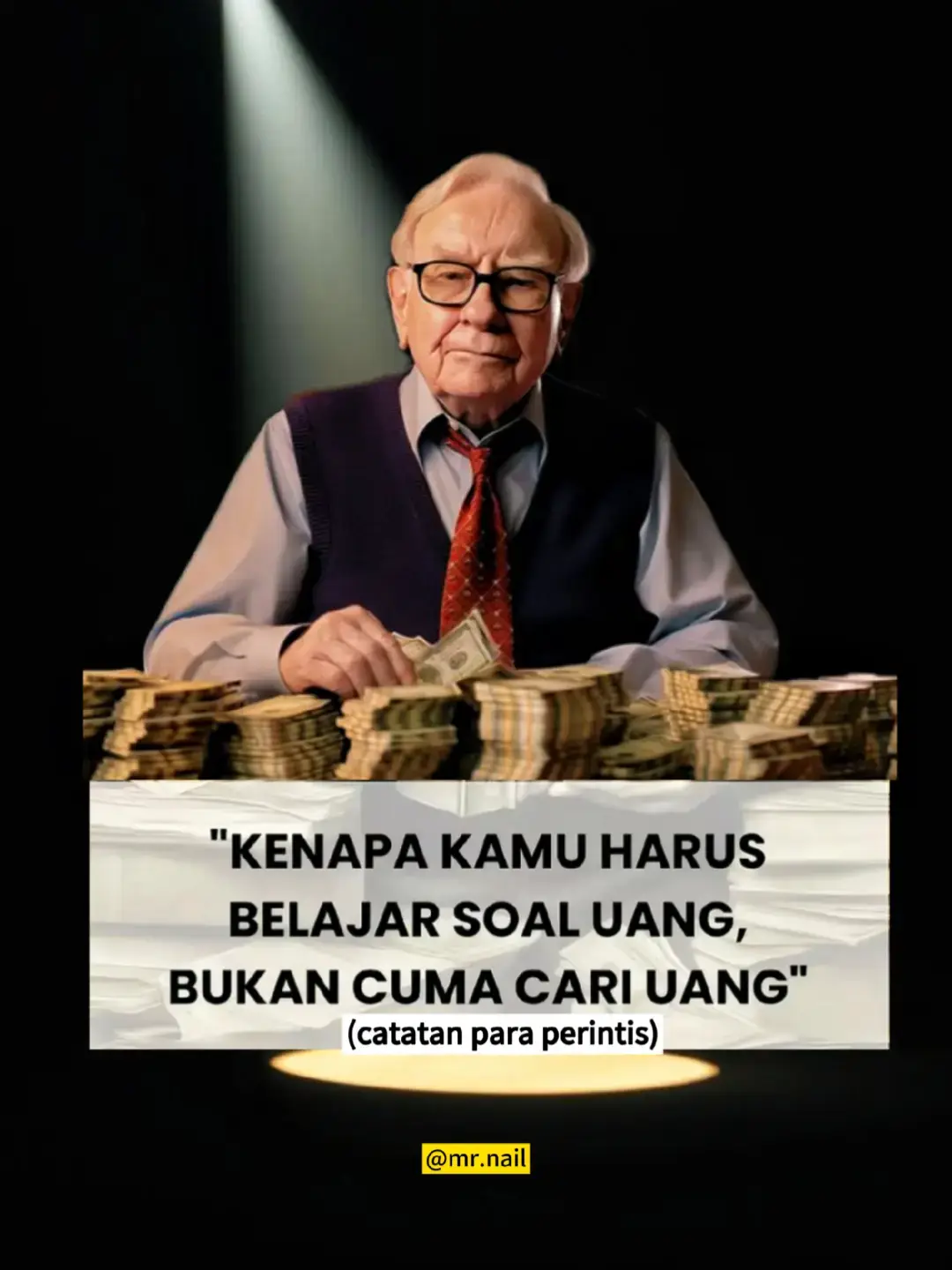 Banyak orang kerja keras setiap hari—lembur, kejar gaji, korbankan waktu istirahat—semua demi uang. Tapi anehnya, tetap hidup pas-pasan, selalu kekurangan, bahkan terjebak utang. Masalahnya bukan karena mereka nggak bisa cari uang, tapi karena nggak tahu cara mengelola dan mengembangkannya. Belajar tentang uang jauh lebih penting daripada sekadar mengejarnya. Kalau cuma bisa cari uang tanpa tahu cara memakainya, uang akan datang dan pergi begitu saja. Tapi kalau paham ilmunya—budgeting, investasi, dan membangun aset—uang bisa bekerja untuk kamu, bukan sebaliknya. Inilah perbedaan antara orang yang sekadar kaya sesaat dan orang yang benar-benar bebas secara finansial. --- 1.  Uang Gampang Hilang Kalau Nggak Tahu Cara Kelola Banyak orang merasa masalah utamanya 