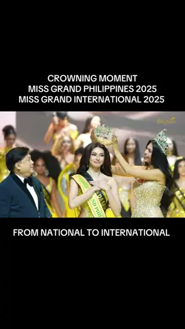 Watch the Crowning moment of Emma Tiglao Miss Grand International 2025 by CJ Opiaza Miss Grand International 2024 , back to back victory from the Philippines . #emmatiglao #cjopiaza #crowningmoment #missgrandinternational #fyp 