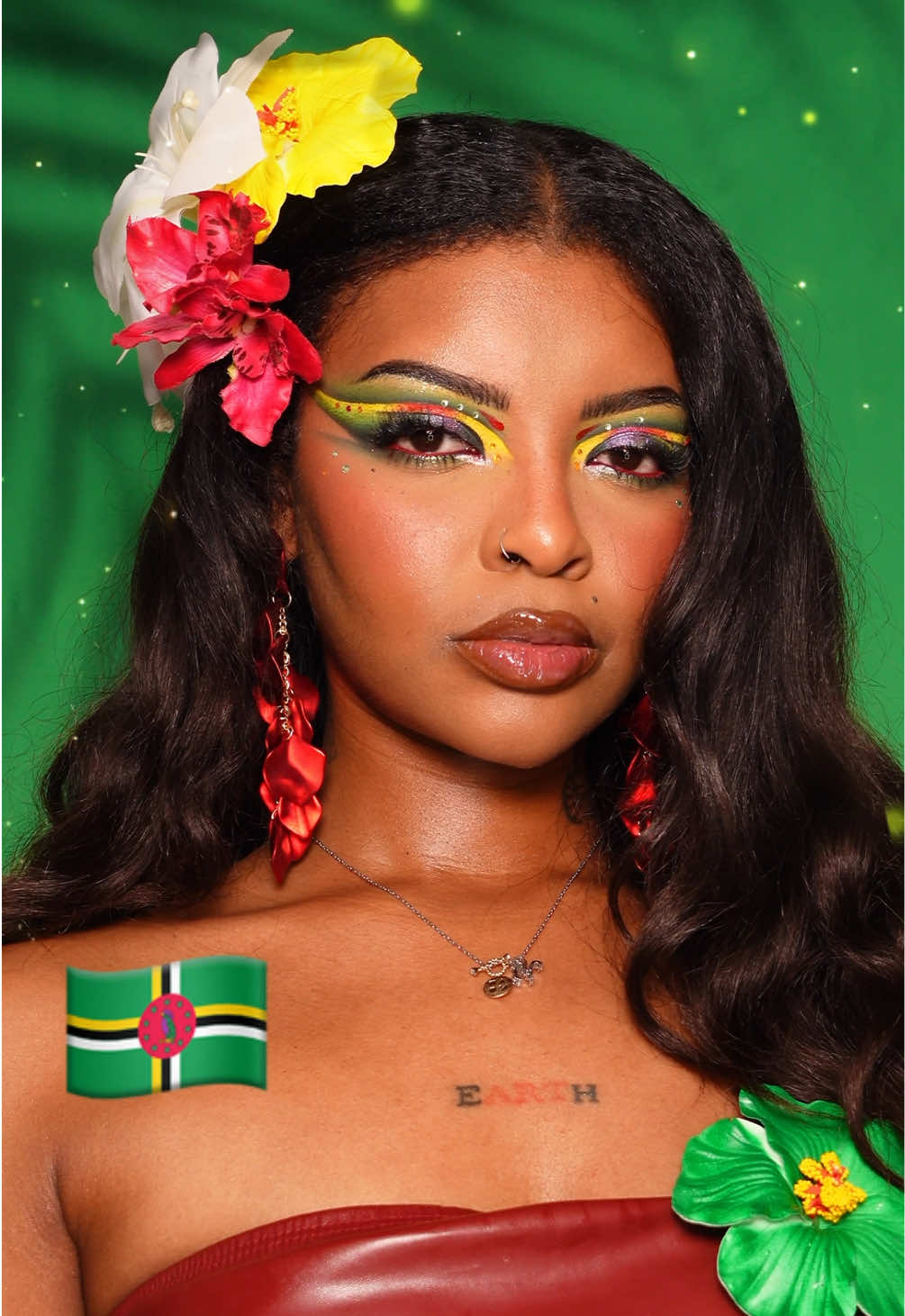 REP YO FLAGGG!!!!! 🌴✨ — COMMENT YOUR FLAG 💬 for a Makeup Look Inspired by YOUR Caribbean/West Indian Flag!  — . . . . #dominica #bouyon #creativemakeup #makeuptransformation #caribbean West Indian, Caribbean tiktok