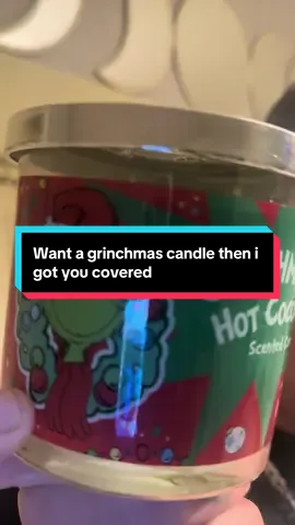 Grinch Candle | LOVE this candle #tiktok #fyp #candle #grinch #coca 