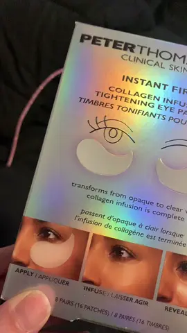 My favorite “fight back” for under eye bags #ptr #peterthomasroth #undereyebags #eyetightener 