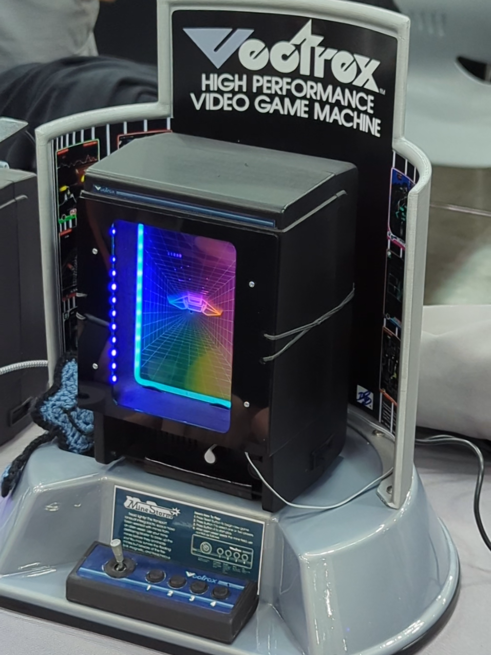 Recognize this? It’s our Vectrex Mini kiosk, a faithful recreation of the original Vectrex display! 🕹️ Come discover the Vectrex Mini prototype at the Portland Retro Gaming Expo, booth 1003. #PRGE Vectrex Mini info: vectrex.com