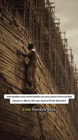 este hombre está construyendo una arca como el Arca de Noé porque un diluvio dice que viene el 25 de diciembre #dios #jesus #noe #estadosunidos #mexico #elsalvador #guatemala #lluvia #paratiiiiiiiiiiiiiiiiiiiiiiiiiiiiiii #parati 