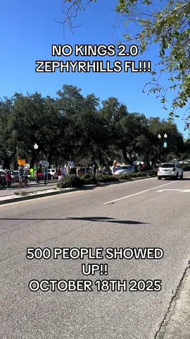 thank you to the zephyrhills police department for showing up to keep everyone safe! amazing crowd for our tiny red town :)) #nokings #nokingsdayprotest #nokingsday #50501 #protest 