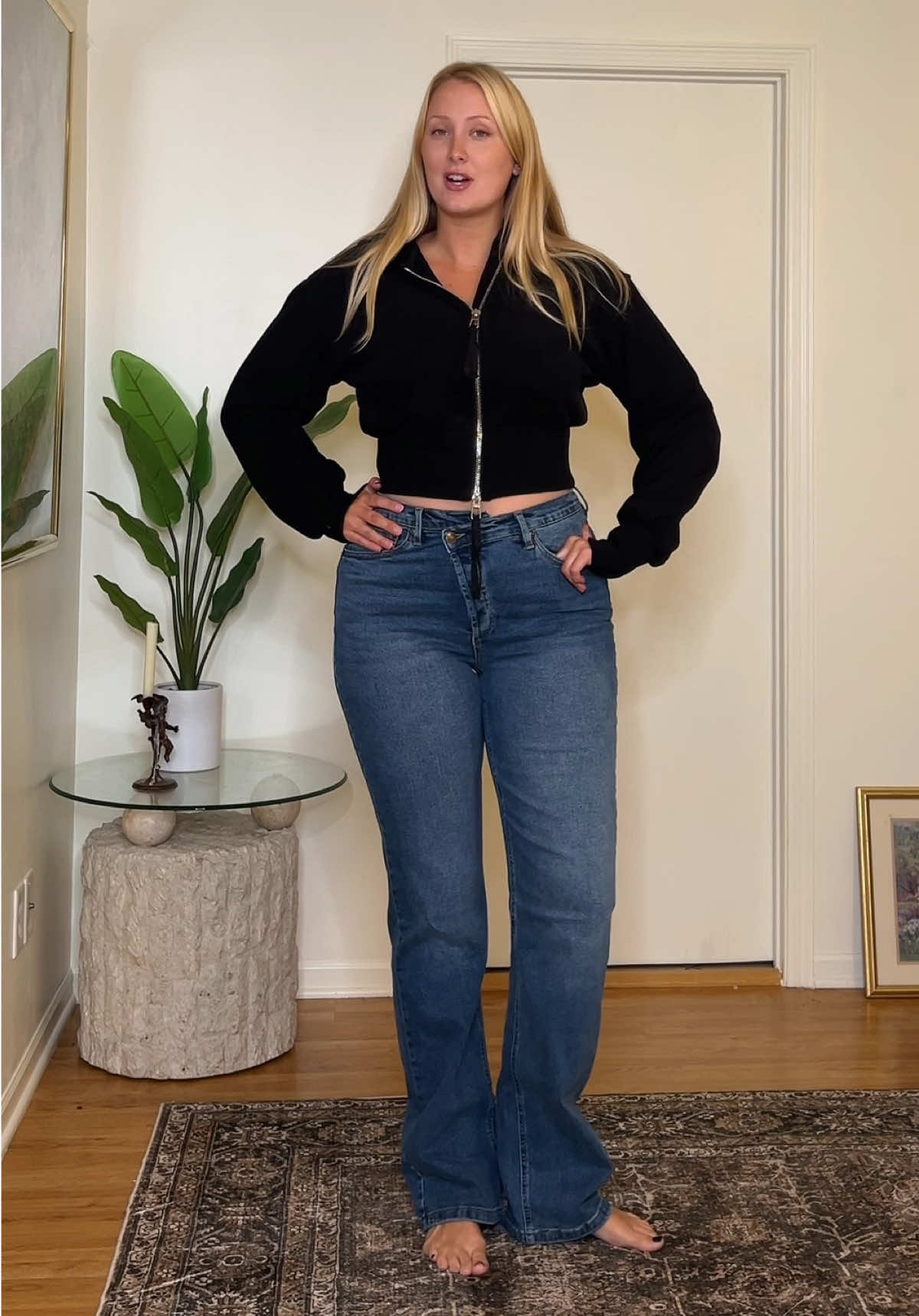 the viral crossover waist jeans are back!! some sizes are back in stock! 🖤 @Fashion Nova #fashion #fashiontiktok #outfit #outfitinspo #outfitideas 