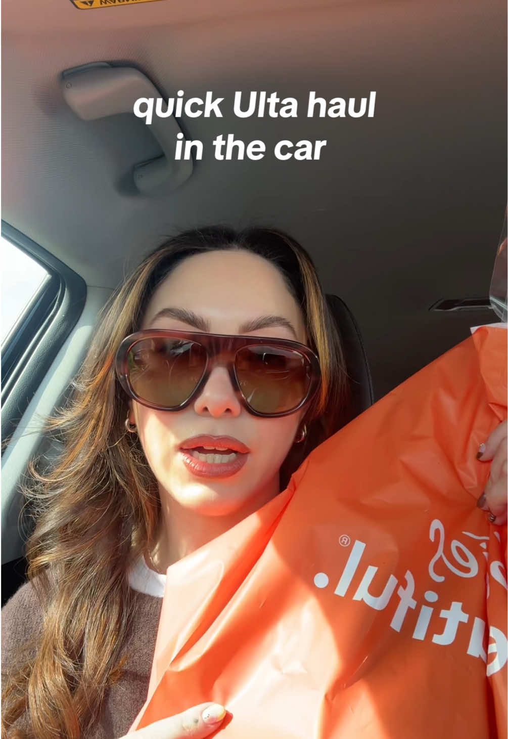 Quick car haul from @Ulta Beauty 🤎👌🏼 #ultabeauty #newmakeup #makeup #ultafinds #ultabeautyhaul 
