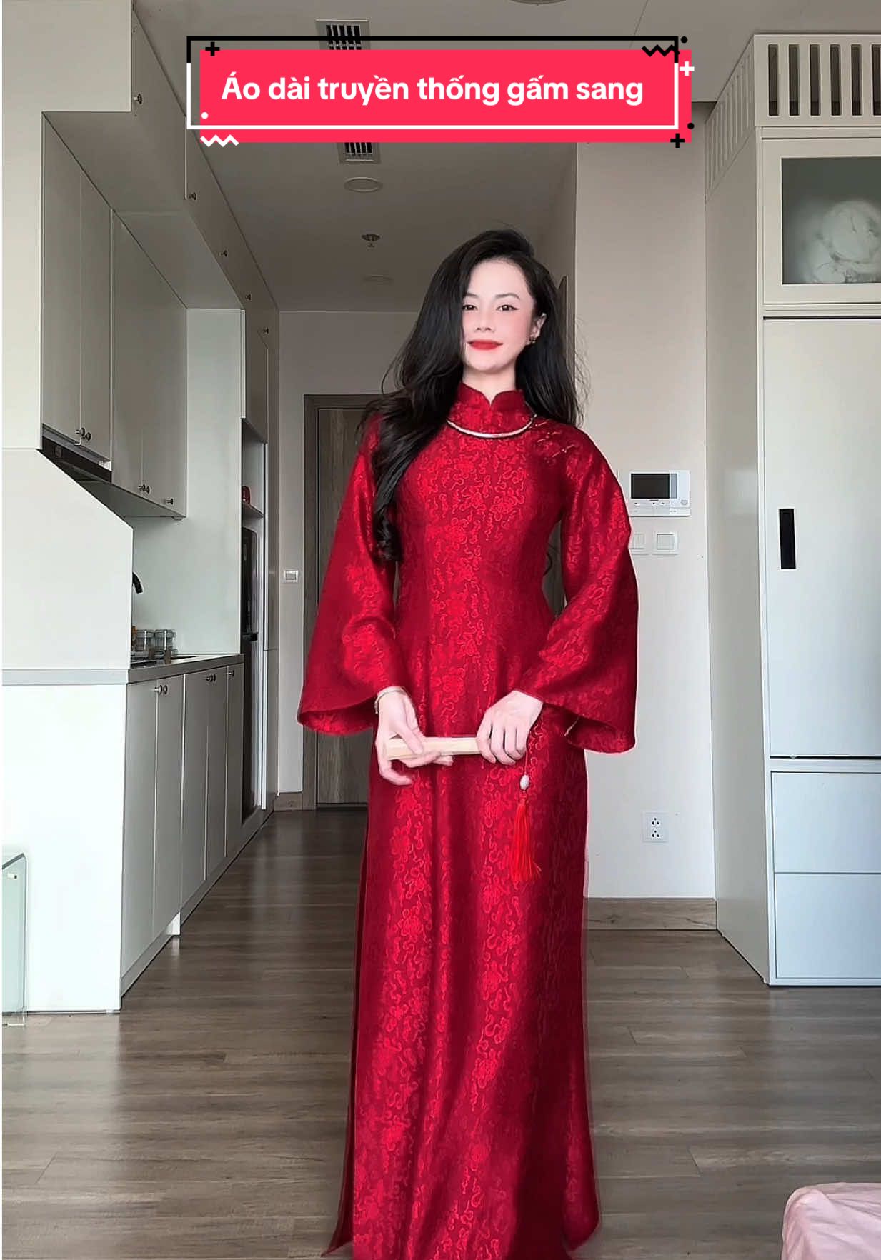 Chiếc áo dài ta nói mặc lên sang lắm luôn ấy #aodaitruyenthong #aodaivietnam #aodai #aodaidep 