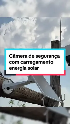 Câmera de segurança inteligente com carregamento a energia solar #cameradesegurança #camera #cameradevigilancia 