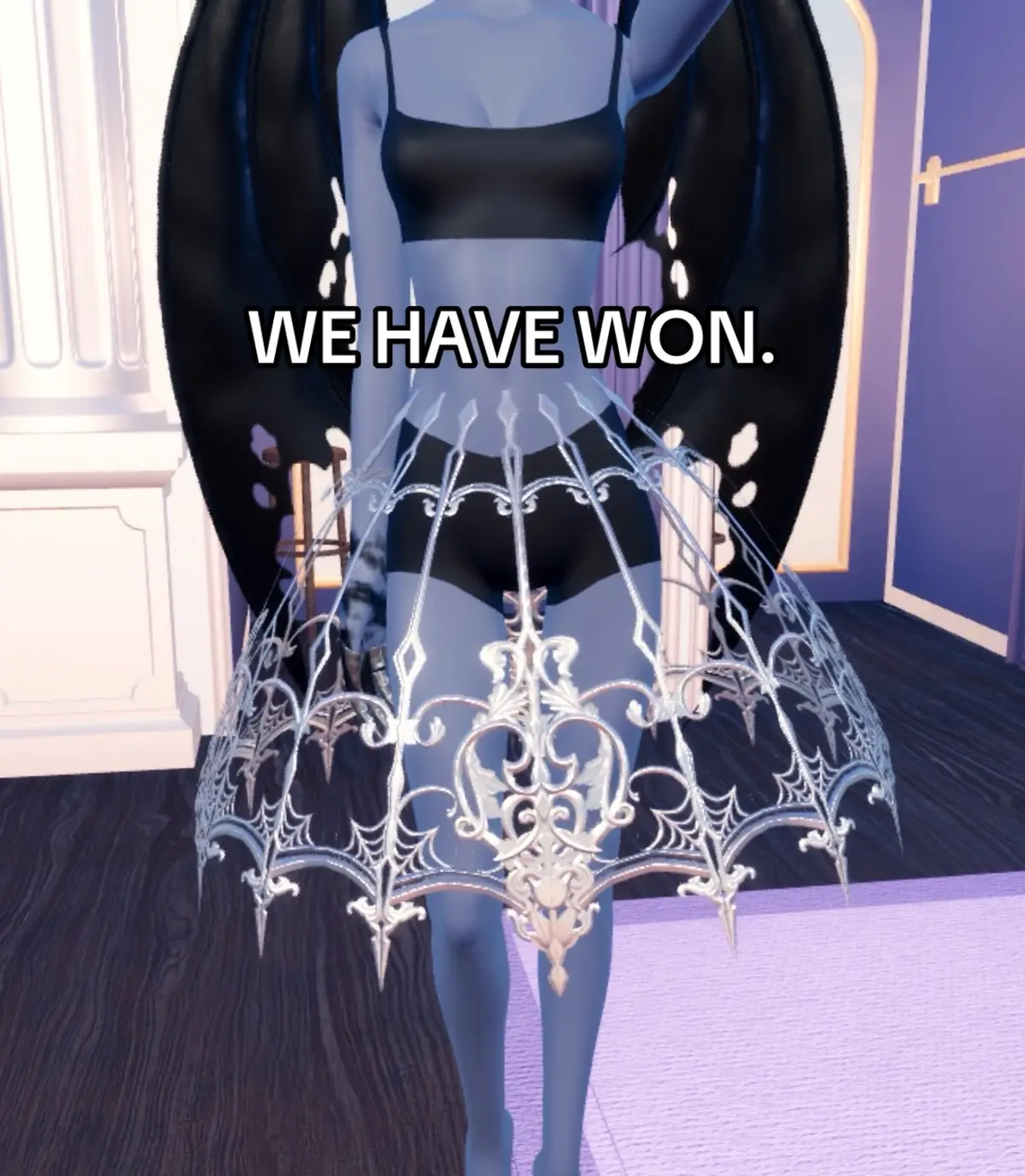 we win. War is finally over #dti #dresstoimpress #dtihalloweenupdate #foryou #fypシ 