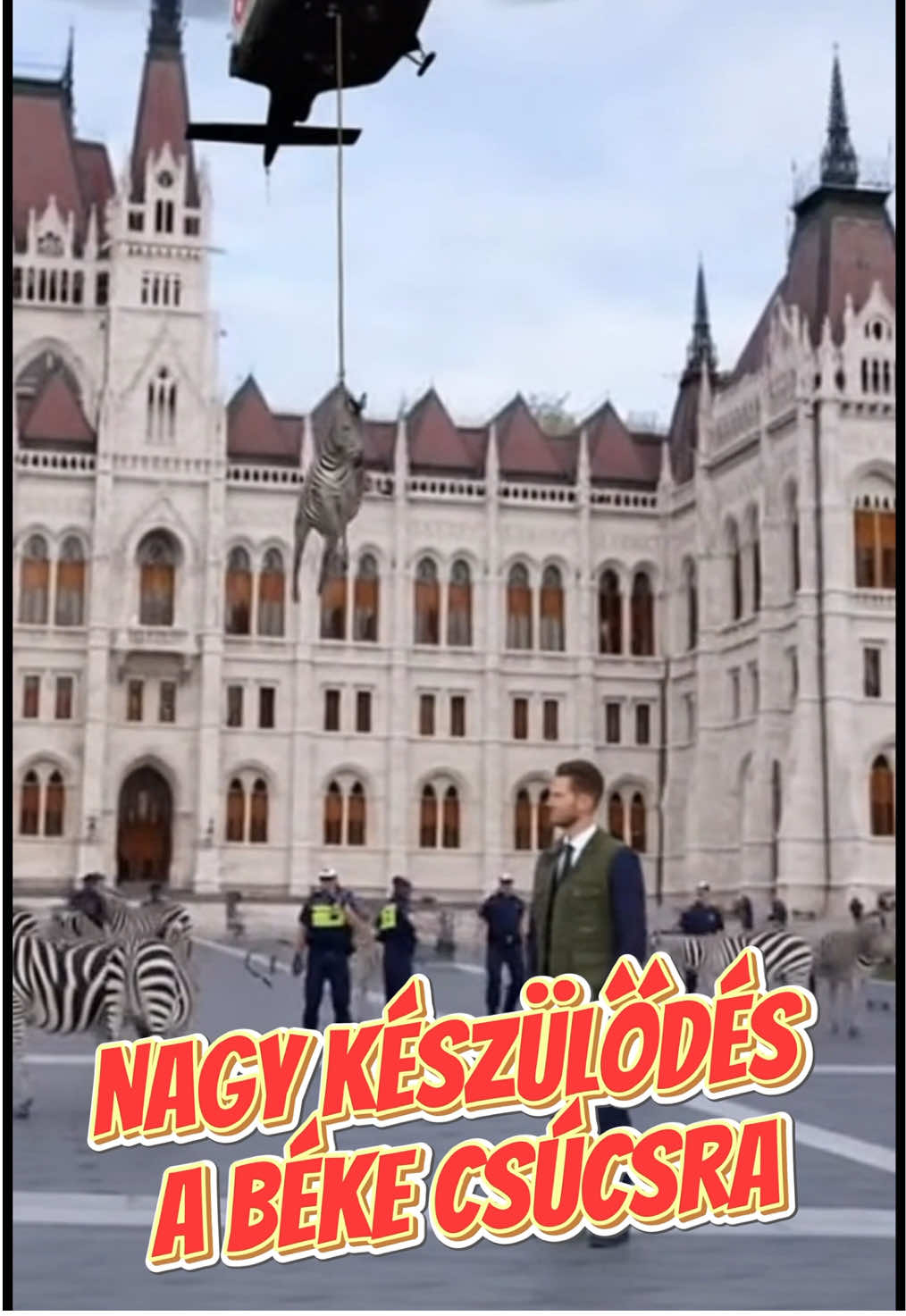 Mi történik Budapesten? 😳#zebra #parlament #nekedbelegyen #foryoupage❤️❤️ #vicces 