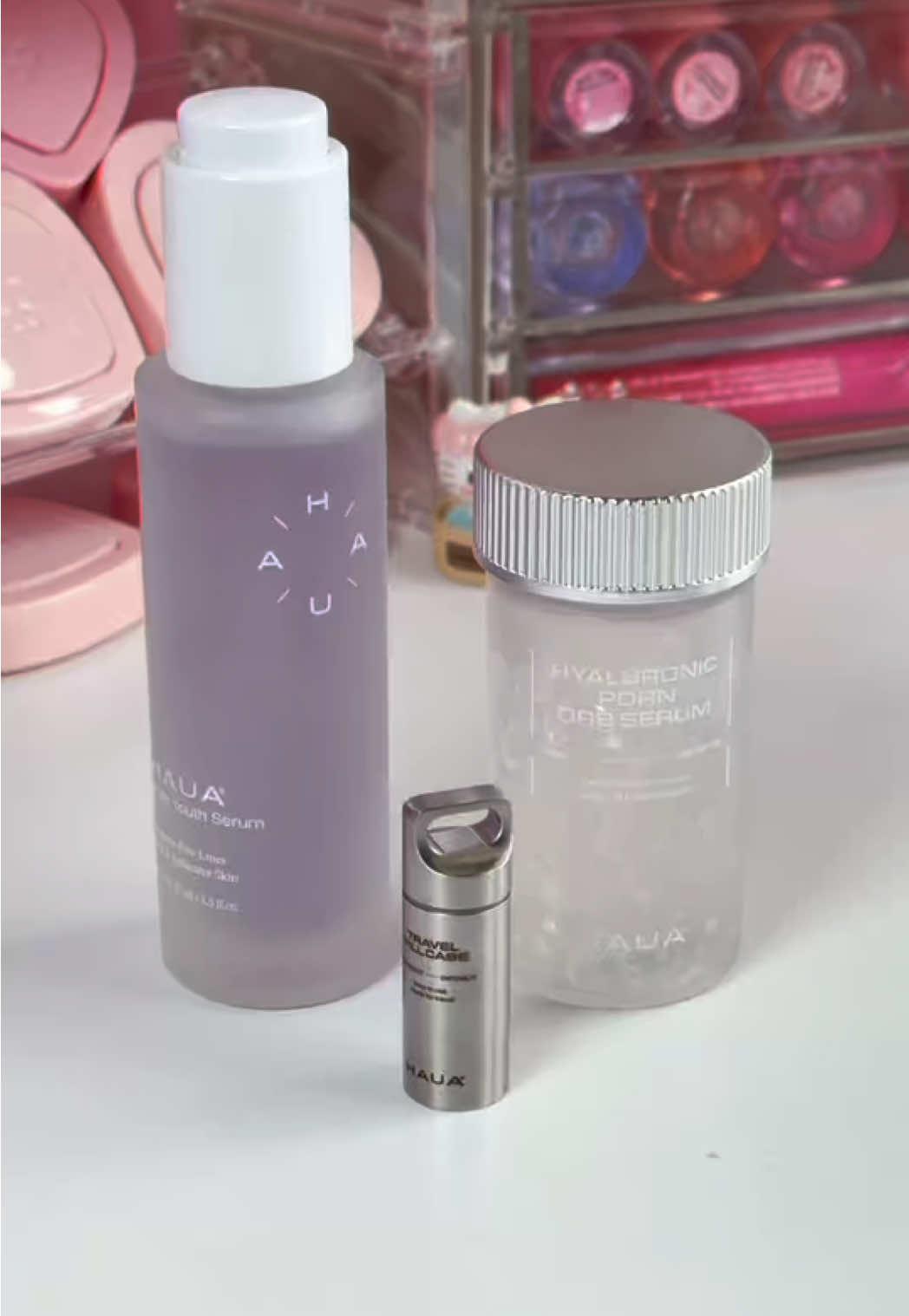 @HEMEKO @HAUA  These are just perfectttt Haua bionymph youth serum and hyaluronic PDRN orb serum Also includes that cute little travel case that holds the little orbs hehe  #skincare #glassskin #kbeauty #hemeko beauty makeup artist kbeauty hemeko haua skincare routine viral trending 