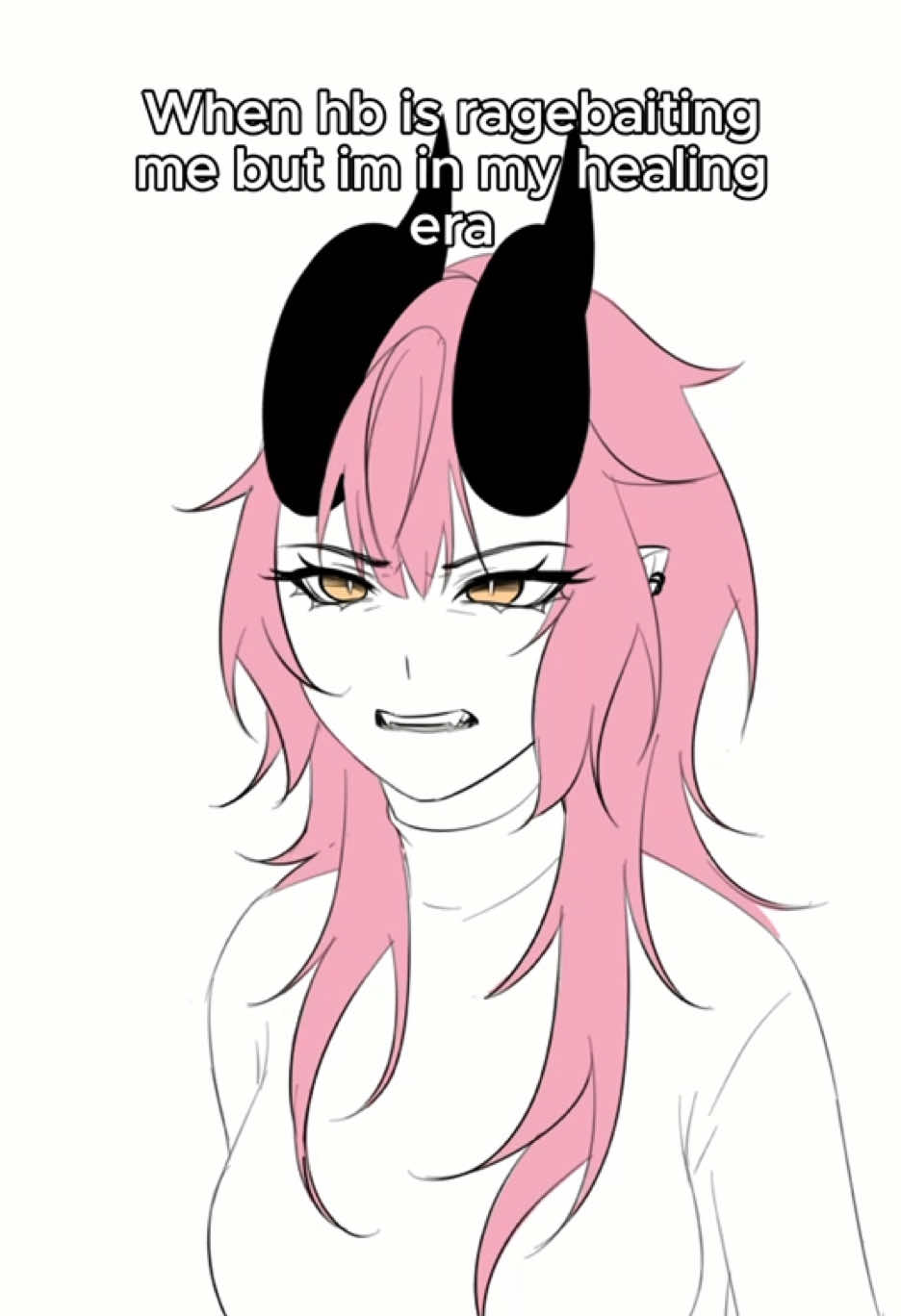 Im better than my anger issues 😔✊  #meme #oc #hb #ragebait #digitalart 