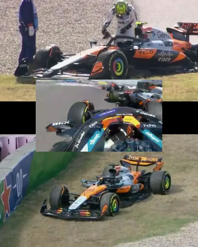 Lando Norris and Oscar Piastri = OUT McLaren boss Zak Brown = NOT HAPPY with Nico Hulkenberg #f1 #formula1 #mclaren #oscarpiastri #landonorris 