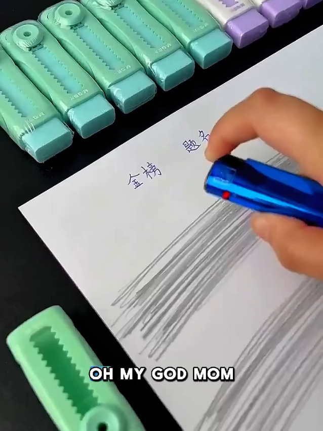 Magic Foldable Eraser from New York 🩵✨ #shorts #magic #eraser #foryoupage #growmyaccount 