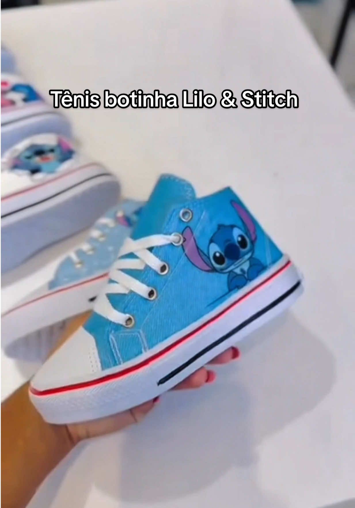 Tênis infantil botinha Lilo & Stitch menino e menina 😍 Link nos comentários 