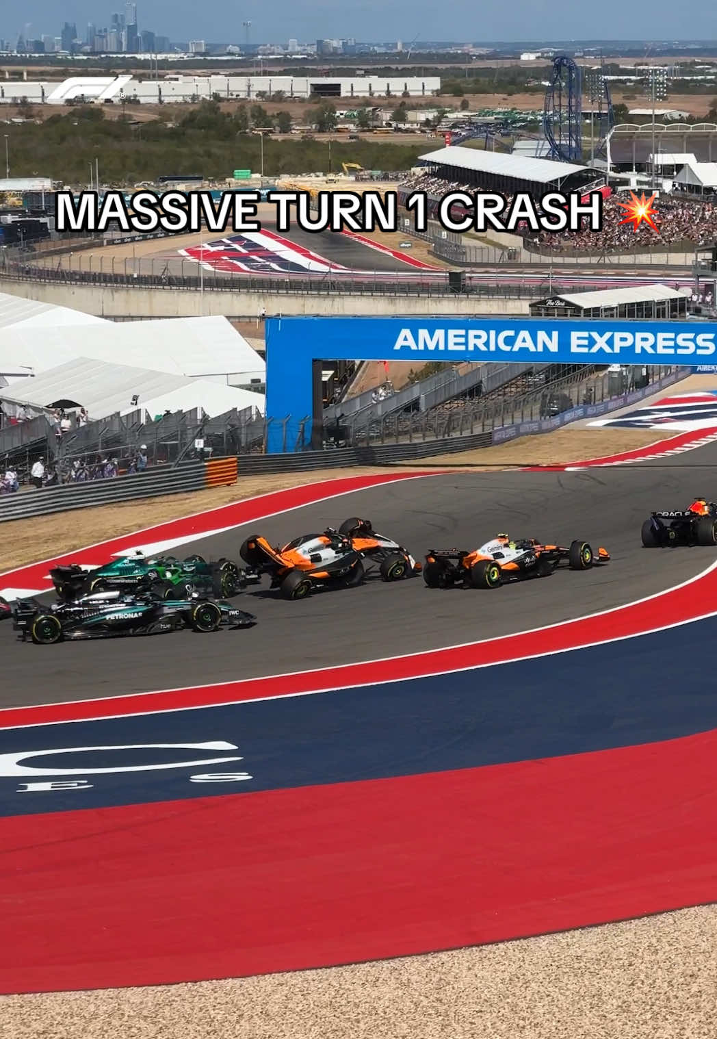 alonso into hulk into piastri into norris in the first 30 seconds 😱 #f1 #f1sprint #mclaren #oscarpiastri #landonorris 