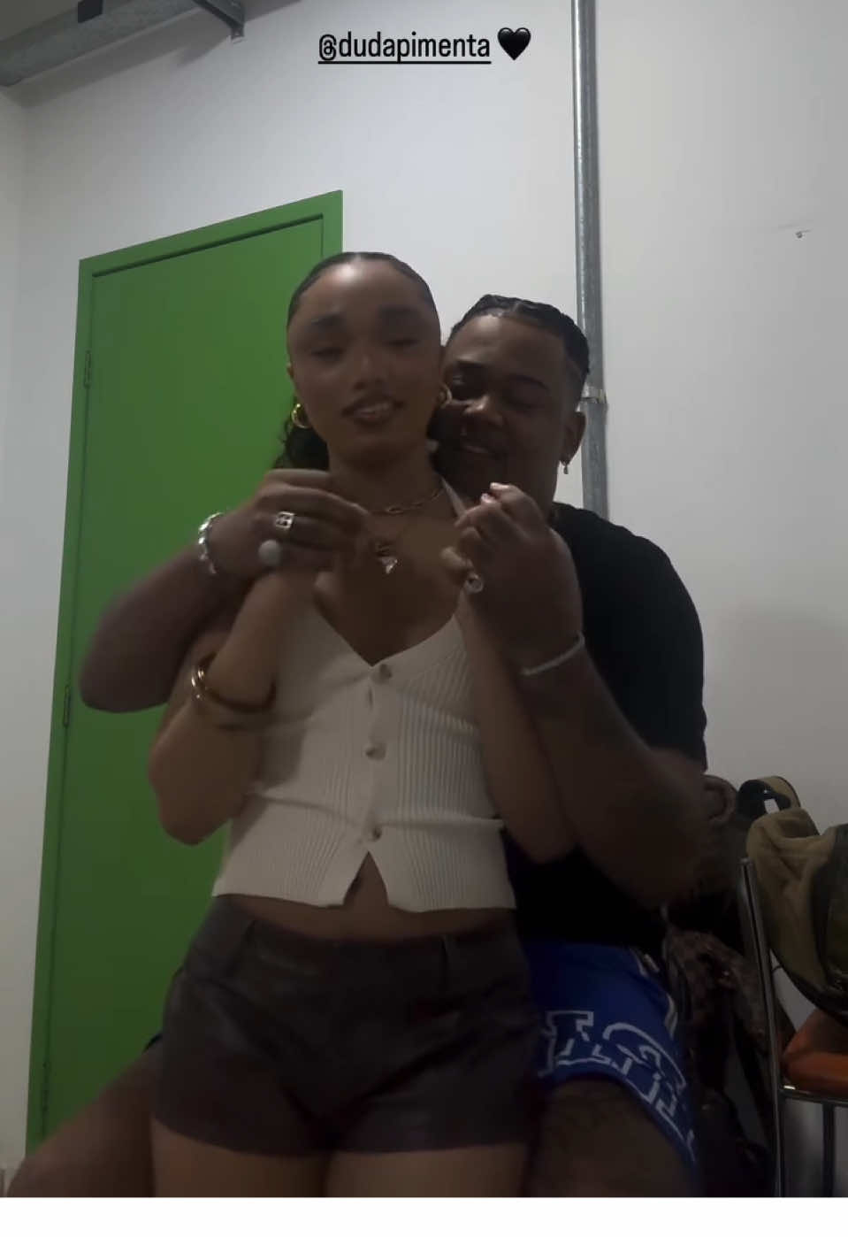 #majorrd abraçado com #dudapimenta 