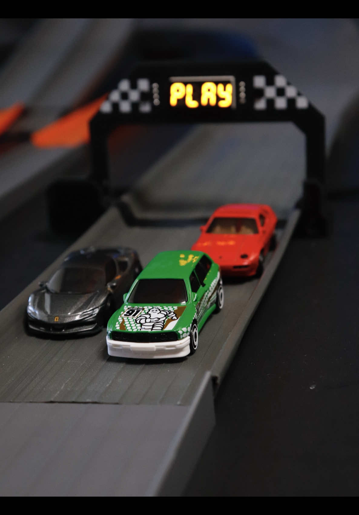 Testing the new BMW M3 Wagon, Porsche 928S, and Ferrari SF90 from the Hot Wheels 2025 P Case on the JR3 Distance Track. Which one goes the farthest?? P Case Unboxing is live on YouTube! #hotwheels #racing #jr3 #cars #diecastracing 