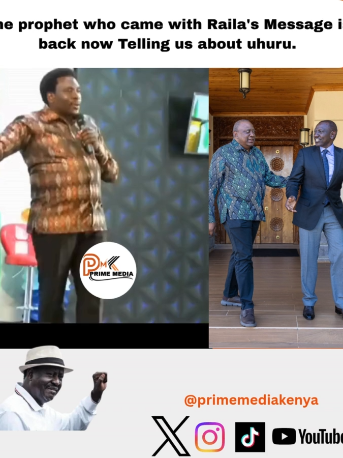 The prophet who came with Raila's Message is back now Telling us about uhuru. God have Mercy Upon Kenya 🇰🇪