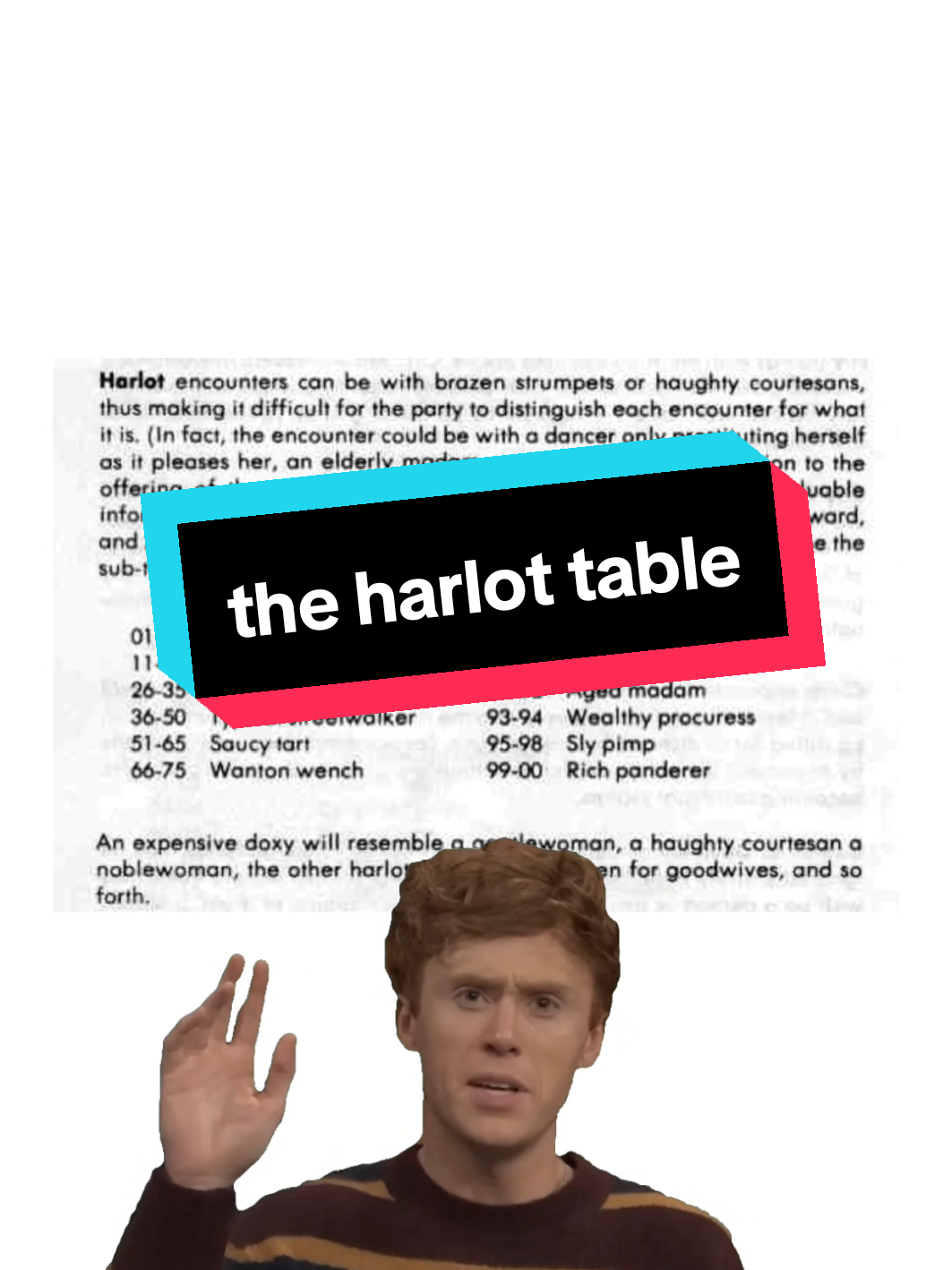 we'll never stop talking about the harlot table #dnd #fyp #ttrpg 