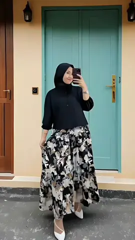 One Set Rok Motif Bunga Wanita Kekinian  #onesetwanita #setrok #setelanwanita #setkemejarok  #tiktokshopindonesia 