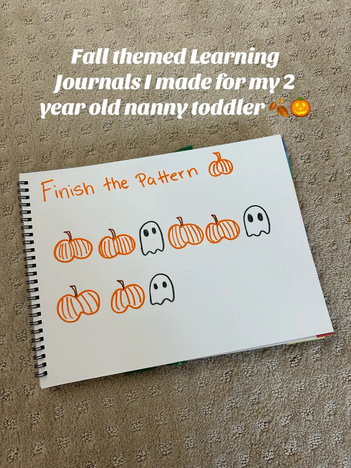 #fyp #toddleractivities #toddlerlearning #learningjournal #fall 
