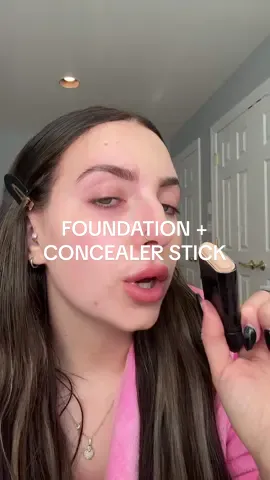 concealer + foundation in one stick for under $10 (with a built in brush!). This is literal magic Wasting shade “3”  🎁 buy 2= free lippie right now (limited time!) #foundation #foundationstick #concealerhack #concealerstick #affordablemakeup 