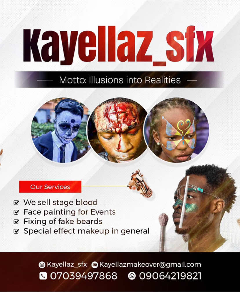 I’m excited for Halloween #fakeblood #halloween2025 #ibadanmakeupartist #sfxmakeup 