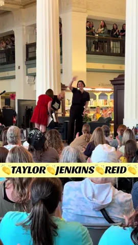 last weekend i attended the @Heartland Book Festival to see @Taylor Jenkins Reid 🤩 atmosphere is my favorite book of the year, so to see Taylor speak was a dream come true! she is just as smart and funny as you would think.  all that attended were given a tote bag, a free copy of atmosphere, and the opportunity to have Taylor sign your books💙 and this event was FREE!!! thank you Taylor and all who put together this event. it was truly out of this world 🚀 #taylorjenkinsreid #atmospherebytaylorjenkinsreid #heartlandbookfestival #cozycreator #BookTok 
