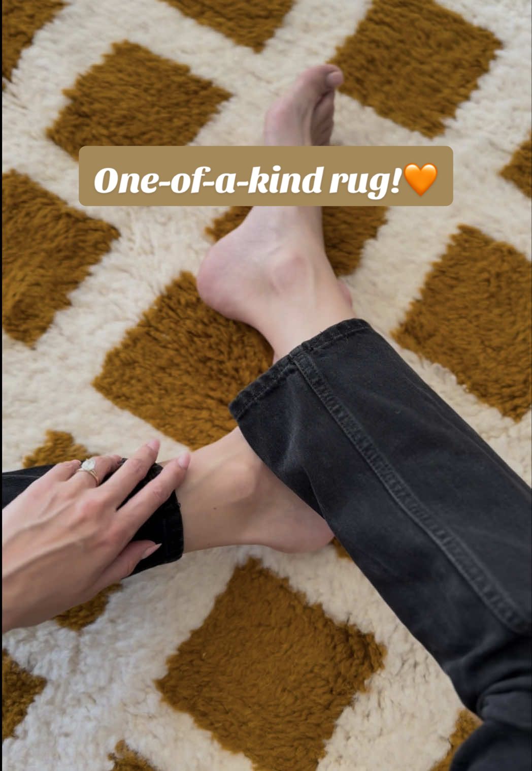 Another rare find. Handwoven. Heart chosen. One-of-a-kind only from @Revival Rugs 🧡 BTW, they're celebrating their 8th anniversary with 20% off sitewide, the perfect time to find your own One-of-a-kind rug. Shop now - link in bio.✨ #RevivalRugs #oneofakindrug  #anniversarysale #rugsale #vintagerug 