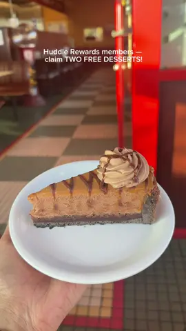 Dinner plans? I’ve got you covered, and dessert’s on the house! 👀🍰 @Huddle House is serving up something sweet for loyalty members right now! With any meal purchase over $8, you’ll get a FREE dessert through October 22. I went straight for the Chocolate Caramel Pie, and let me tell you… it’s every bit as decadent as it looks. The chocolate is rich, the caramel perfectly gooey, and it’s the ultimate way to wrap up a cozy fall meal. 🍰 Download the Huddle Rewards app now and claim your free dessert!