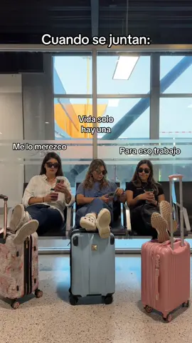 Cuando se juntan, me lo merezco, vida solo hay una y para eso trabajo🫶🏻🫶🏻🫶🏻#aeropuerto#traveling#sisters#tiktokviral