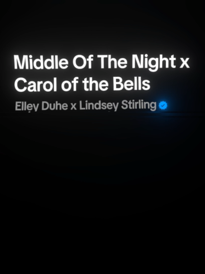 Middle of the night x Carol of the bells #lyrics #songs #music 