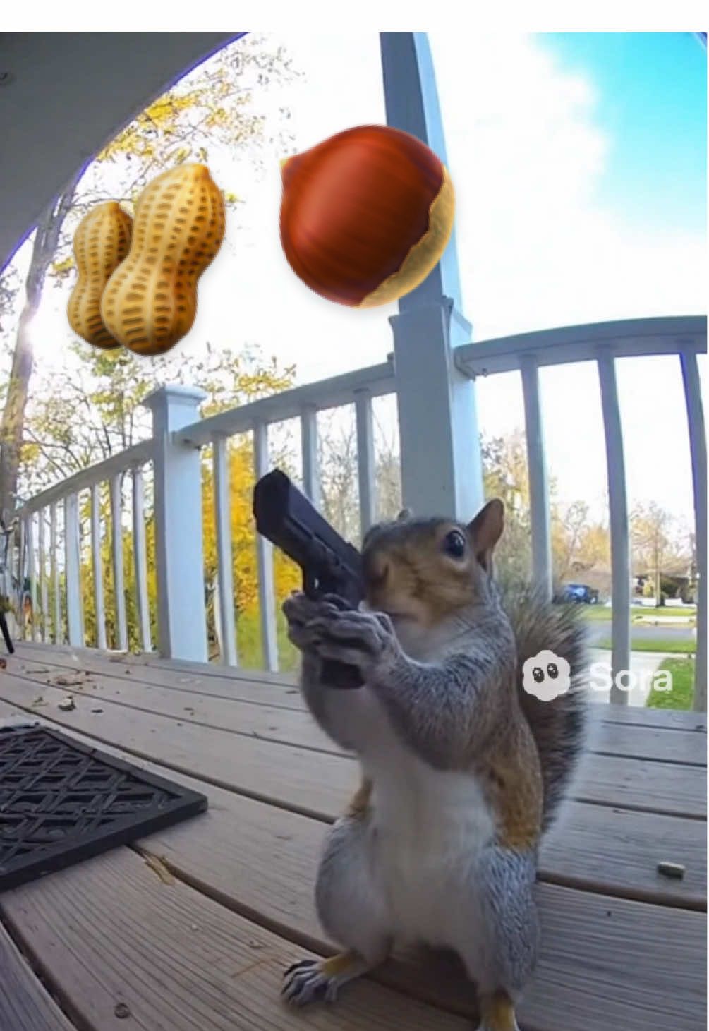 Let me in #sora2 #aigenerated #squirrel #animals #funny 