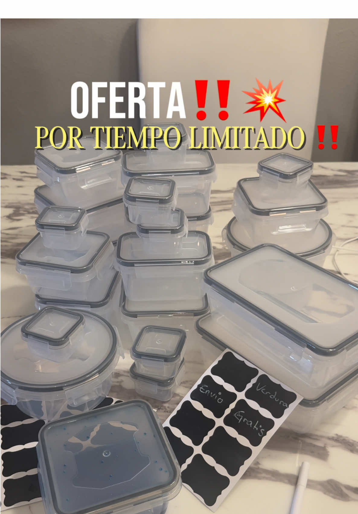 SET DE 24 pcs COMPLETAS 🔥‼️  Oferta por tiempo limitado ‼️   #tiktokshop #tiktokshopcreatorpicks #trastes #container #contenedores 