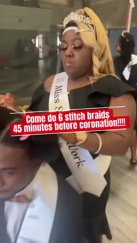 It’s coronation day !!!🔥🔥 Doing braids from 45 mins to a hour !!🔥🔥 Really the GOAT 🐐!!! No I don’t technically do men hair ! #dsu #coronationday #dsucoronation #mrandmiss #stitchbraids 