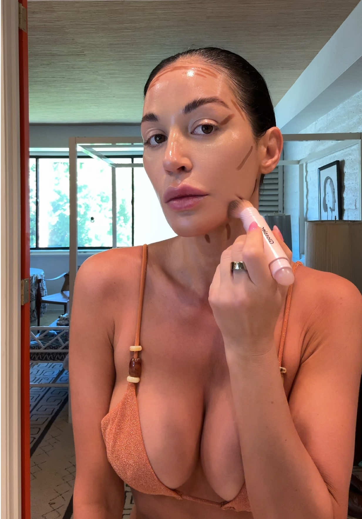 #grwm for a pool party using my daytime glam💖 #makeuptutorial #makeup #fyp #beauty @Supergoop @Saie @Kosas @Morphe Cosmetics @ONE SIZE BEAUTY @sephoracanada @Tatcha US @Rare Beauty @Revolve 