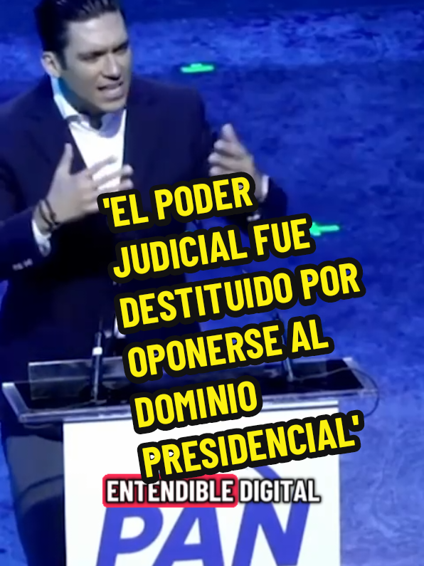 🔥El Poder Judicial fue destruido por oponerse al dominio presidencial: Jorge Romero Durante el relanzamiento del PAN, Jorge Romero resaltó que “derivado de una reforma de la venganza, se constituyó un nuevo Poder Judicial, producto de una evidente farsa electoral, con personas plegadas al poder político en México”.  #news #noticias #acciónnacional #políticomx #fyp 