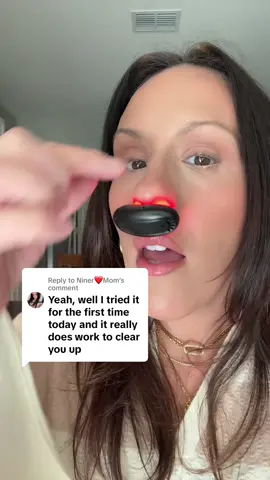 Replying to @Niner❤️Mom I’m so glad you got relief from post nasal drip! This little red light therapy nasal/sinus device helps with inflammation, allergies, sinus issues and so much more #allergyrelief #sinusrelief #congestion #allergies #redlighttherapy 