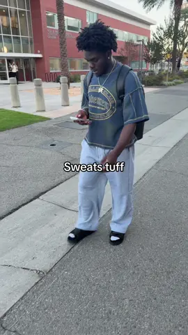 Too tuff #sweats #sweatpants #fashion 