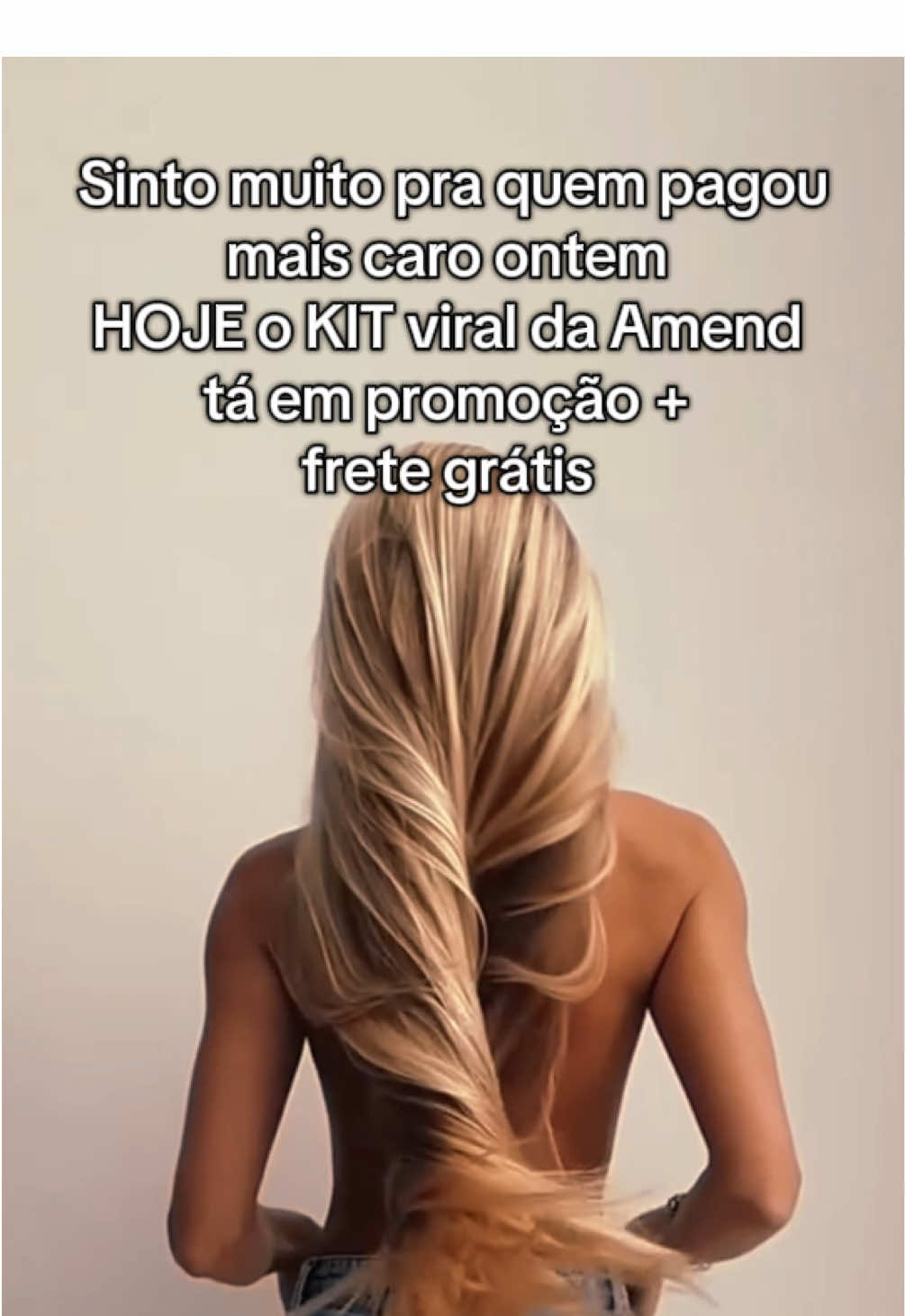 O segredo do meu cabelo alinhado e sem frizz tá aqui! #amend #tiktokshop #secasemfrizz #dicasdecabelo #fyp 