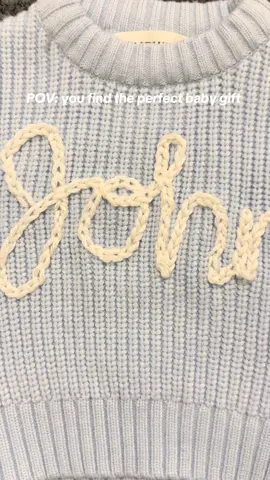 Cozy, customized, and completely adorable for your little one 🥰😌 #handembroidery #babysweater #custommade #babyclothing #babygift 