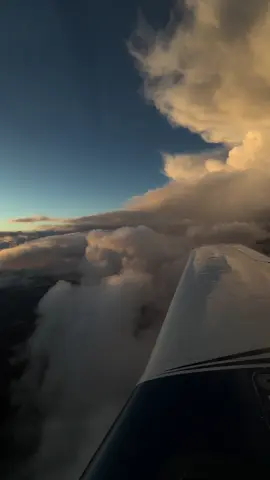 When your best buddy becomes an IFR rated pilot you go cloud punching for sunsets.
