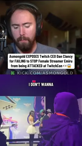 Asmongold EXPOSES Twitch CEO Dan Clancy for FAILING to STOP Female Streamer Emiru from being ATTACKED at TwitchCon 😱 #asmongold #emiru #twitchcon #twitchstreamer #fyp 